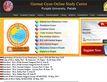 Tablet Screenshot of gurmatgyanonlinepup.com